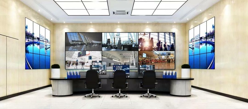 華邦瀛液晶拼接屏賦能企業(yè)安防，有效洞察全局！